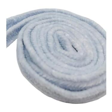 Imagem de Cadarço fofo gradiente cadarços planos cobertor renda de sapato para crianças calças cordão roupas moletons (Color : Baby blue, Size : 150cm)
