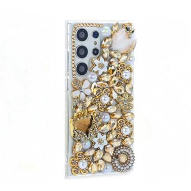 Imagem de Caso de telefone celular para meninas capa strass para samsung a70s a52 a71 a51 a72 a73, e, para samsung a74 5g