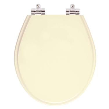 Imagem de Assento Sanitario Poliester Com Amortecedor Carina Bone (bege Claro) Para Vaso Ideal Standard