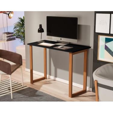 Imagem de Ecom Home - Mesa Escrivaninha Preto Home Office Estudos 90cm Com Tampo Mdf
