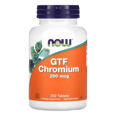 Imagem de NOW Foods Cromo Gtf 200mcg Forma Ativa 250Tabs Importado