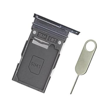 Imagem de PHONSUN Bandeja de substituição do cartão SIM para Samsung Galaxy S22 Ultra SM-S908U S908U1 (Phantom Black) - Versão EUA Single Sim