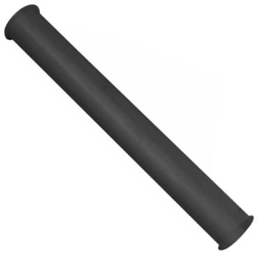 Imagem de Highcraft Peça traseira flangeada de plástico tubo flangeado preto de 3,8 cm para pia de cozinha e pia de banheiro aplicações de dreno tubular