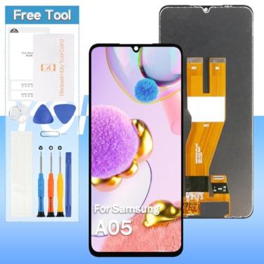 Imagem de Substituição de tela para Samsung Galaxy A05 SM-A055F, SM-A055F/DS, SM-A055M, SM-A055M/DS 17.0 cm LCD Display Touch Digitizer Assembly com kits de reparo