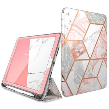 Imagem de Capa Case I-blason Cosmo iPad Pro Air 3 10.5 Polegada 2019, i-Blason Cosmo, Capa Protetora para iPad Air 3 10,5 Polegadas 2019 (3ª geração) / iPad Pro 10.5 2017, Protetor de Tela embutido, Capa de Proteção com Suporte com Três Dobras com Suporte para Lápis e Auto Sleep / Wake (Marble)