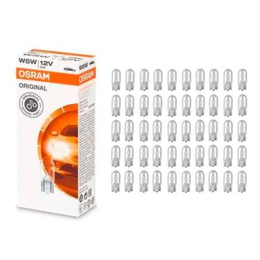 Imagem de Lampada Pingão T10 50 Unidades Meia Luz Placa Teto Break Light 12V 5W 