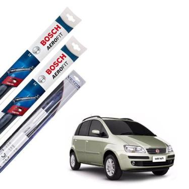 Imagem de Kit palheta Limpador Parabrisa Fiat Idea 2006 2007 2008 2009 - Bosch e