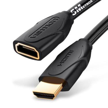 Imagem de Cabo Adaptador Extensor HDMI 2.0 Macho Fêmea 4K 5M Vention