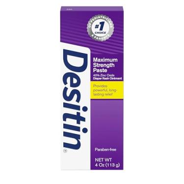 Imagem de Desitin Diaper Rash Maximum Strength Original Paste by Johnson and Johnson for Kids - 4 oz Paste