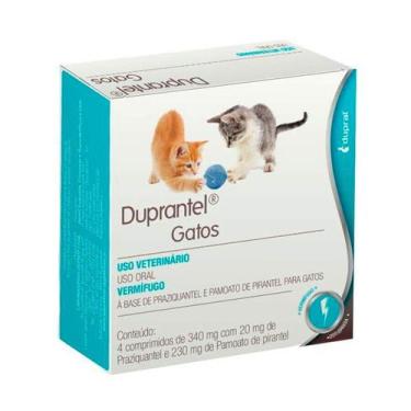 Imagem de Vermífugo Duprantel para Gatos com 4 Comprimidos - Laboratório Duprat