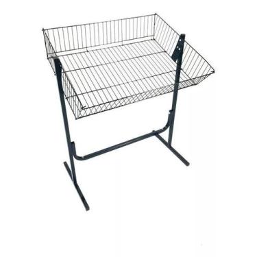 Imagem de Banca De Ofertas Aramada Expositor P/ Loja Cesto  - Nacional,  Preto