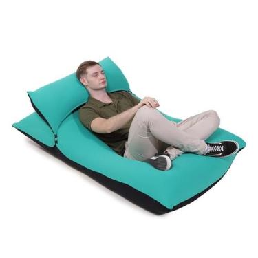 Imagem de Puff Big Pillow Sensorial e apoio para cabeça - Verde Jade - Good Pufe