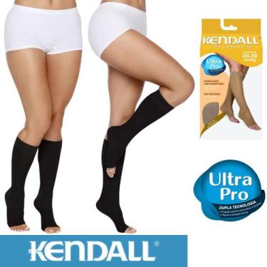 Imagem de Meia Alta Kendall Compressão 3/4 Sem Ponteira 20-30mmhg Para Dor Tromb
