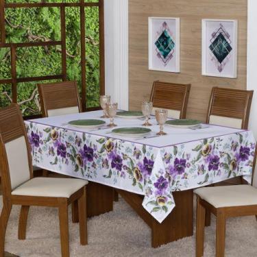 Imagem de Toalha Mesa Quadrada - 4 Lugares 1,50x1,50 Decorativa Floribela - NALU