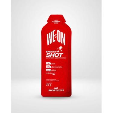 Imagem de Energy Shot Gel Carboidrato We:On Caixa 10 Sachês - Vegano, Strawberry