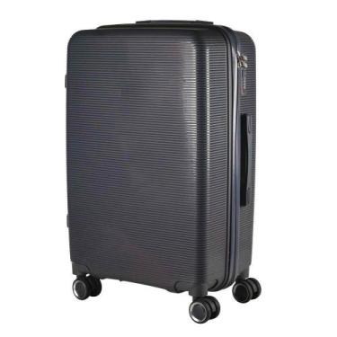 Imagem de Mala Grande 35Kg Polipropileno Inquebrável Grafite Londres - Ultra Lev