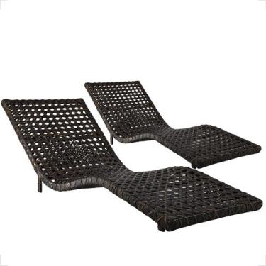 Imagem de Kit 2 Cadeiras Espreguiçadeiras Alumínio para Piscina Bogotá - Fexx Fi
