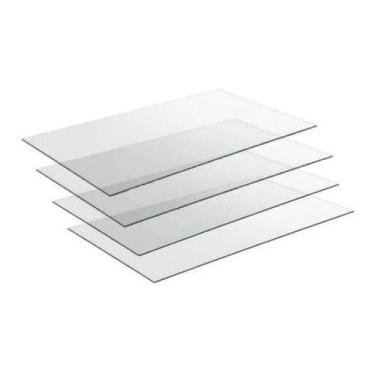 Imagem de Kit 4 Vidros Expositor Balcão Vitrine Para Loja 50x30 4mm - Vidros p/ 