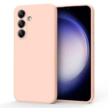 Imagem de AK Capa para Samsung Galaxy S23 FE, capa protetora completa de silicone líquido elegante para Samsung Galaxy S23 FE (areia rosa)