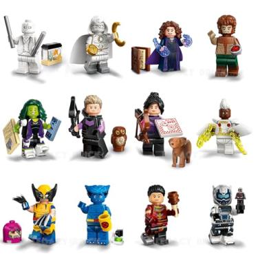 Imagem de LEGO Marvel Series 2 Minifigure: Complete Set of 12 Minifigures: Beast Wolverine Moon Knight Hawkeye - Includes Calendar Man Capes - Superheroes 71039