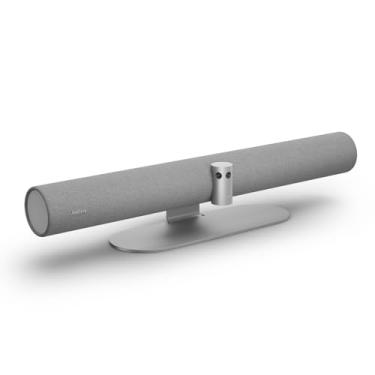 Imagem de Jabra PanaCast 50 – Câmera de vídeo inteligente para sala de reuniões panorâmica-4K 180° – Câmera de vídeo conferência inclusiva com cobertura de sala completa, fácil de configurar webcam grande angular com 8 microfones (cinza)