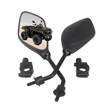 Imagem de Espelho retrovisor para quadriciclo, HKOO 360 graus, tipo bola de 360 graus, retrovisor lateral com suporte de guidão de 2,2 cm, para motocicleta, scooter, ciclomotor, esportista, Dirt Bike Cruiser, 4 rodas