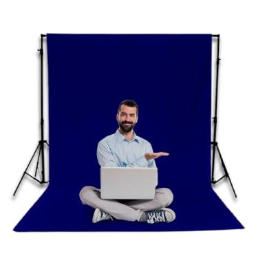 Imagem de MONT MALHAS, Tecido Fundo Infinito Fotográfico Chroma Key 1,90 X 2,00 Mts Cor:Azul Marinho