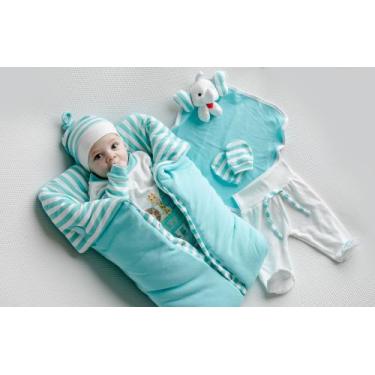 Imagem de Saida Maternidade Bebe Menino Animais Saco De Dormir - PEQUENO ANJO, A