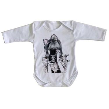 Imagem de body nenê criança roupa bebê manga longa Fotógrafo love what you do  -
