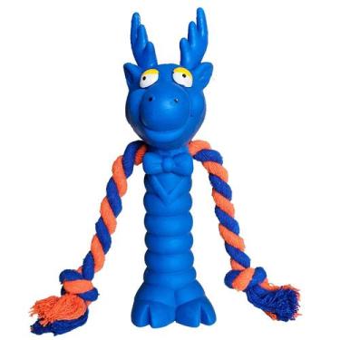 Imagem de Mordedor Para cães Big Alce Maluco C/Corda Cores Variadas - NOSPET