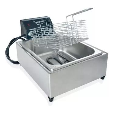 Imagem de Fritador Elétrico Industrial 5 litros 1 cuba - gm Equipamentos, 220V