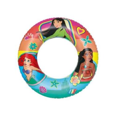 Imagem de Bóia Princesas circular divertida para praia e piscina 56cm - bestway