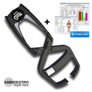 Imagem de Adipômetro Clínico Neo Preto Prime Med Com Software Physical Test 2.98