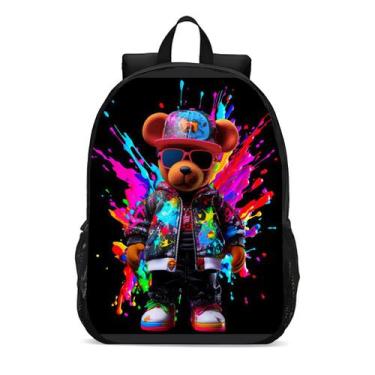 Imagem de Mochila Escolar Infanto Juvenil Urso Novidades 0359 - Geek Skin, Estam