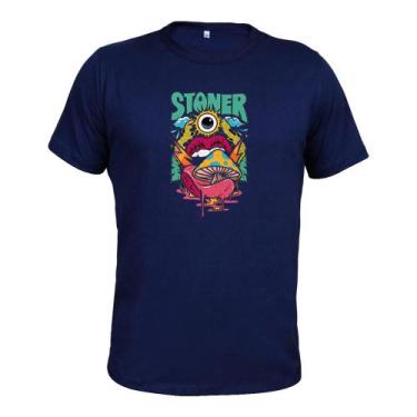 Imagem de Camiseta Plus Size T-Shirt Malha 30.1 Estampada Stoner - Surprass, Azu
