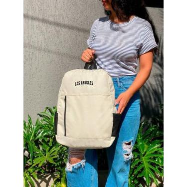 Imagem de Mochila Nylon Bolso Vertical LOS ANGELES Estampada Personalizada Resis