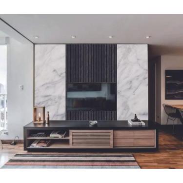 Imagem de Papel de Parede  Marmore e Ripado Tedencia  (folha med. 90x300 cm) - D