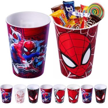 Imagem de Copo Homem Aranha Plasútil para festa infantil - kit com 20
