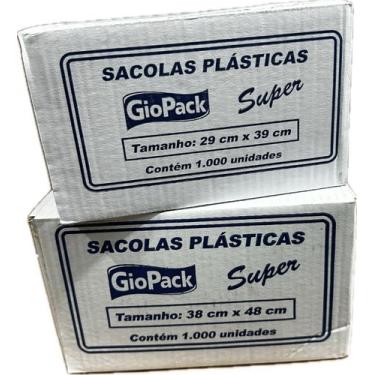 Imagem de Combo 2 sacolas plásticas descartavel super 29x39 / 38x48 - E A COSTA 