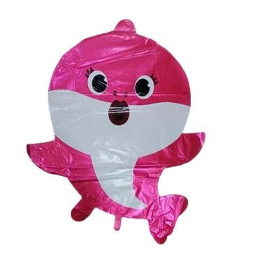 Imagem de Kit com 10 Balões Baby Shark: Diversão Garantida! - Romã Atacado, pink