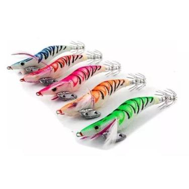 Imagem de Kit 4 Isca Artificial Zangarilho  Escuro 13cm Pesca 24 Fisgas - Gici A