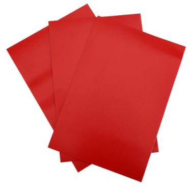 Imagem de tomvorks Kit de adesivos de reparo de PVC, resistente à prova d'água, 3 cores para canoa e caiaque de barco inflável, adequado para reparo de brinquedos de piscina, pacote com 3 peças (vermelho)