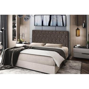 Imagem de Cabeceira Estofada Perola Suede 193 cm King Size - Maite Moda Casa, Ca