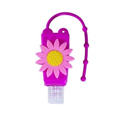 Imagem de 10 Unidades de Porta Álcool em Gel 30ml com detalhe em silicone - Casa