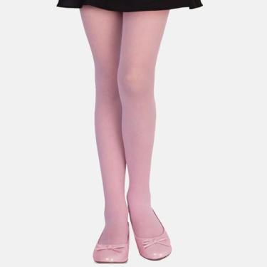 Imagem de Meia Calça Infantil Fina Fio 20 Lupo Poliamida, Rosa, M
