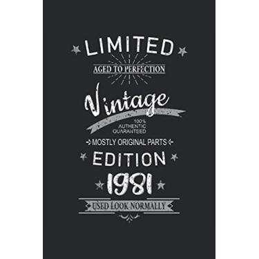 Imagem de 40. Geburtstag Limited 40 Jahre Edition 1981 Graphic Deko Vintage: KALENDER - Lustiges Retro Geburtstags Geschenk, Geschenkidee - A5 (6x9) - 150 ... To-Do Liste, Geburtstag, Jahrgang, Spruc