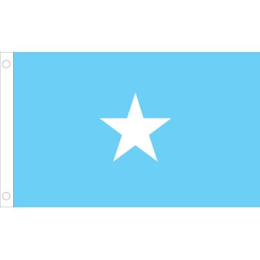 Imagem de Allied Flag Bandeira da Somália de Nylon para Ambientes Externos da Nação Unida, 4 por 6 Pés