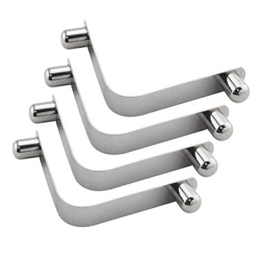 Imagem de DGHAOP Clipes de mola para caiaque, 4 peças, clipes de haste de barraca de aço de 9,5 mm, botão de pressão, clipe de pressão, tubo de travamento, pino duplo