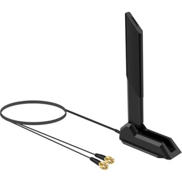 Imagem de Antena externa Tri-Band 802.11BE Performance WiFi 7 com conector macho RP-SMA para computador desktop WiFi 7 PC roteador extensível ASUS ROG Gaming, placa-mãe Slinkdsco