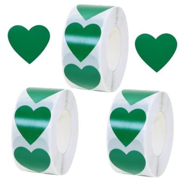 Imagem de Tupalizy Etiquetas de pacote de adesivos de coração de 2,5 cm para dia dos namorados, Natal, casamento, dia das mães, caixa de presente, sacos de decoração, envelopes de cartas, cartão de selagem,